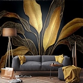 abordables Papiers peints-Fonds d'écran cool belle nature papier peint mural autocollant mural auto-adhésif éblouissant doré pvc/vinyle adapté au salon chambre restaurant hôtel décoration murale art décor à la maison