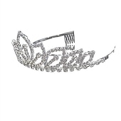 cheap Tiaras &amp; Crown-Crown Tiaras Alloy Wedding Special Occasion Valentine&#039;s Day Valentine Sweet With Acrylic Diamond Crystal / Rhinestone Headpiece Headwear