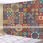 halpa Mandala Matto-mandala boheemi mosaiikki seinä tapetti taide sisustus huopa verho riippuva koti makuuhuone olohuone asuntolan sisustus boho hippi psykedeelinen kukka kukka lootus intialainen