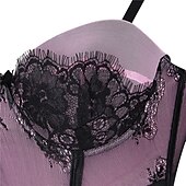 cheap Corset-Rococo Punk &amp; Gothic Medieval Overbust Corset Lingerie Bustier 6 Plastic Bones Women&#039;s Carnival of Venice Adults&#039; Corset
