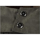 baratos Casacos &amp; Sobretudos para Homem-Homens Casaco de inverno Jaqueta de Inverno Estilo Clássico Acampar e Caminhar Quente Zíper Bolsos Preto Caqui Verde Tropa Azul Escuro Casaco puffer