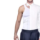 economico Maglie da uomo-Per uomo Gilet d&#039;allenamento Gilet snellente da allenamento a maglia calda Modellatore del corpo Controllo addominale Perdita di peso Allenamento addominali Per Allenamento in Palestra Allenamento