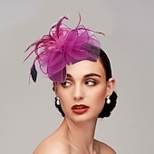 cheap Fascinators-Feather / Net Headbands / Fascinators Kentucky Derby Hat with 1 Piece Wedding / Party / Evening / Tea Party Headpiece