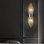 Χαμηλού Κόστους Εσωτερικά Επιτοίχια Φωτιστικά-Φωτιστικό τοίχου εσωτερικού χώρου 58cm led φως πολυτελείας κρυστάλλινο σχέδιο μεταμοντέρνα σκανδιναβικού στυλ φωτιστικά τοίχου σαλόνι καταστήματα / καφετέριες κρυστάλλινο φωτιστικό τοίχου 220-240v