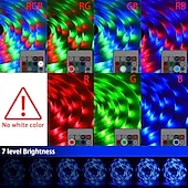 economico Controllo a distanza-luci di striscia a led rgb 5m 10m 15m 20m luci a led cambio colore flessibile smd con telecomando ir e adattatore 100-240v per casa camera da letto cucina tv luci posteriori decorazioni fai da te dc12v