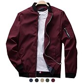 billige Uformelle jakker-herre softshell flight bomberjakke militær taktisk jakke slim fit fritidssol utendørs solbeskyttelse hurtigtørkende lett vindjakke jakke trenchcoat yttertøy topp hel glidelås jakt fiske