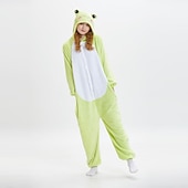 levne Zvířecí kostým-Pyžamo Kigurumi Fancy kostým Kostým Onesie Zvířecí Žába Animák Teplé Pyžama Legrační kostým Dospělé Pro páry Pánské Dámské Vánoce předvečer Všech svatých Karneval Párty Výkon Domácí oblečení