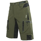 cheap Men&#039;s Shorts, Tights &amp; Pants-Arsuxeo Men&#039;s Cycling MTB Shorts Bike Shorts Bike Shorts Baggy Shorts Relaxed Fit Mountain Bike MTB Road Bike Cycling Sports Breathable Quick Dry Waterproof Zipper Black / Orange Dark Blue+Black