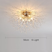 billige GCC Flushmounts og semi-flushmounts-54/55/56/58 cm fyrverkeridesign innfelt taklampe led metall moderne stil blomsterstil geometrisk galvanisert nordisk stil 220-240v