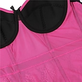 cheap Corset-Rococo Punk &amp; Gothic Medieval Overbust Corset Lingerie Bustier 6 Plastic Bones Women&#039;s Carnival of Venice Adults&#039; Corset