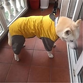 お買い得  レインコート-犬用レインコート オールインクルーシブ 腹開き 中型・大型犬 テディ ビション ゴールデンレトリバー 薩摩 ペット シャム四つ足の服