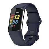 お買い得  Fitbitウォッチバンド-時計バンド のために Fitbit Charge 5 シリコーン 置換 ストラップ ソフト 高通気性 リストバンド