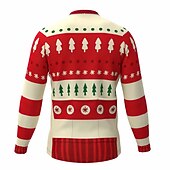 Herre Sykkeltrøyer Grafisk Tre Stygg jul Langermet Sykkel Topper med 3 baklommer Fjellsykling Veisykling Hurtigtørkende Refleksbånd Tilbake Lomme Fukttransport sport Rød Grønn Rød / Hvit Klær billige Sykkelklær for kvinner-Herre Sykkeltrøyer Grafisk Tre Stygg jul Langermet Sykkel Topper med 3 baklommer Fjellsykling Veisykling Hurtigtørkende Refleksbånd Tilbake Lomme Fukttransport sport Rød Grønn Rød / Hvit Klær