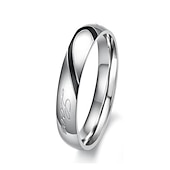 preiswerte Herrenschmuck &amp; Halsketten &amp; Ringe-Herren Damen 2St Manschettenknöpfe Eheringe Bandring Verlobungsring Hochzeit Party zweifarbig damas Einfach Silber