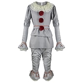 cheap Men&#039;s Costumes-It Burlesque Clown Clown Pennywise Carnival Costume Cosplay Costume Party Costume Masquerade Kid&#039;s Adults&#039; Men&#039;s Women&#039;s Boys Outfits Cosplay Performance Party Halloween Masquerade Mardi Gras Easy