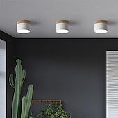 abordables Plafonniers et ventilateurs-Plafonniers à encastrer de conception unique de 9 cm en aluminium led style nordique 220-240v