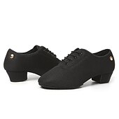 baratos Sapatos de Aulas de Dança-Mulheres Sapatos de Dança Latina Praticar tênis de dança para treinar Treino Espetáculo Sandálias com cadarço Sandálias com tiras Oxford Parte inferior de dois pontos Salto Grosso Dedo Fechado Adulto