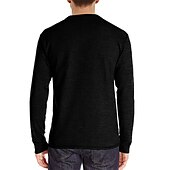 Χαμηλού Κόστους Casual Tee Henley-Ανδρικά Μπλουζάκι Πουκάμισο Henley Μακρυμάνικο πουκάμισο Σκέτο Όρθιος Γιακάς Causal Αργίες Μακρυμάνικο Κουμπί-Κάτω Ρούχα Ελαφριά Κλασσικό Καθημερινό Μυς