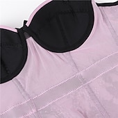 cheap Corset-Rococo Punk &amp; Gothic Medieval Overbust Corset Lingerie Bustier 6 Plastic Bones Women&#039;s Carnival of Venice Adults&#039; Corset