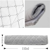 cheap Car Seat Covers-Soft for a More Comfortable Driving Compatible Seat Belt seat belt White  Black  Purple Wistiti Common For  Universal