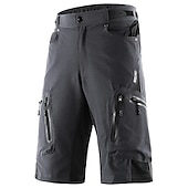cheap Men&#039;s Shorts, Tights &amp; Pants-Arsuxeo Men&#039;s Cycling MTB Shorts Bike Shorts Bike Shorts Baggy Shorts Relaxed Fit Mountain Bike MTB Road Bike Cycling Sports Breathable Quick Dry Waterproof Zipper Black / Orange Dark Blue+Black