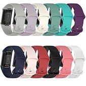 お買い得  Fitbitウォッチバンド-時計バンド のために Fitbit Charge 5 シリコーン 置換 ストラップ ソフト 高通気性 リストバンド