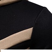 ieftine hanorace pentru bărbați mărimi plus-Bărbați Mărime Plus Hanorac cu Glugă Mare si inalt Bloc Culoare Capișon Manșon Lung Toamna iarna Designer Îmbrăcăminte sportivă Casual Mare si inalt Casual Zilnic Topuri