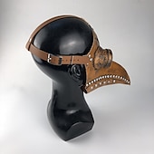 levne Příslušenství a další-Retro Punk a gotika Steampunk Maska Maškarní Morový doktor Pevná barva Pánské Dámské Fantazie Steampunk předvečer Všech svatých Karneval Plesová maškaráda Párty Dospělé Maska Celý rok