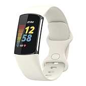 お買い得  Fitbitウォッチバンド-時計バンド のために Fitbit Charge 5 シリコーン 置換 ストラップ ソフト 高通気性 リストバンド