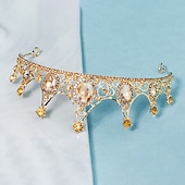 billige Tilbehør til hårstyling-Crown Tiaras pannebånd Hodeplagg Strass Legering Bryllup Fest / aften Retro Rød Søt Med Krystall / Rhinstein Kombinasjon Hodeplagg Hodeplagg