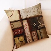 cheap Geometric Style-Vintage Geometric Decorative Toss Pillows Cover 4PCS Soft Square Cushion Case Pillowcase for Bedroom Livingroom Sofa Couch Chair