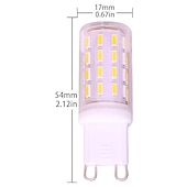 cheap LED Bi-pin Lights-10Pcs 4Pcs 1Pc G9 LED Bulb 4014 63SMD 3W bi-pin T3 JC Type AC/DC12-24V 30W Halogen Equivalent dimmable for Outdoor Landscape Lighting Deck Stair Step Path Lights
