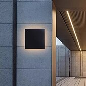 cheap Outdoor Wall Lights-1-Light 15cm LED Waterproof Wall Light Rectangular Design Outdoor Wall Lights Modern Bedroom Outdoor Iron Wall Light 110-120v 220-240V
