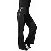 abordables Tenues de danse latine-Danse latine Pantalon Ruché Homme Utilisation Taille moyenne Polyester