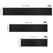 economico Luci per specchi-lightinthebox 1-luce 31/46/61cm applique da parete a led antiriflesso design opaco applique da parete per interni apparecchi in stile moderno luci della camera da letto del bagno 10w 16w 22w