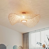 levne Stropní světla a fanoušky-45/65/75 cm design lucerny pod omítku stropní svítidla lakovaná dřevěná/bambusová lampa severský styl 220-240v