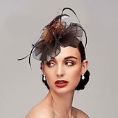 cheap Fascinators-Feather / Net Headbands / Fascinators Kentucky Derby Hat with 1 Piece Wedding / Party / Evening / Tea Party Headpiece