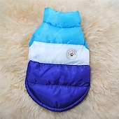 ieftine paltoane-Câini Haine Σακάκι Jachetă puf Stil Clasic Iarnă Rezistent la Vânt Cald Απαλό Comfortabil Festival Îmbrăcăminte pentru câini for Mops Snautzer Chihuahua  Small Mediu