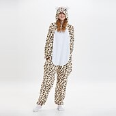 olcso Kigurumi pizsamák-Karnevál Állat Onesie jelmez Matt fekete Onesie pizsama Kigurumi pizsama Pizsamák mert Felnőttek Férfi és női Farsang Rajzfilm