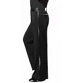 abordables Tenues de danse latine-Danse latine Pantalon Ruché Homme Utilisation Taille moyenne Polyester