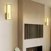 baratos Candeeiros de Parede de interior-lightinthebox 1-luz 32cm criativo led luzes de parede design retangular luzes de parede moderna sala de estar escritório alumínio parede luz ip65 220-240v 16 w