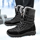 お買い得  冬と雪のブーツ-ファー裏地付きメンズ断熱冬用スノーブーツ - 寒い天候や雪の降る条件に適した防水、滑り止めアウトドアブーツ