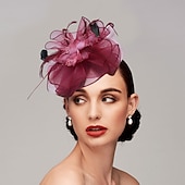 cheap Fascinators-Feather / Net Headbands / Fascinators Kentucky Derby Hat with 1 Piece Wedding / Party / Evening / Tea Party Headpiece