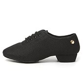 baratos Sapatos de Aulas de Dança-Mulheres Sapatos de Dança Latina Praticar tênis de dança para treinar Treino Espetáculo Sandálias com cadarço Sandálias com tiras Oxford Parte inferior de dois pontos Salto Grosso Dedo Fechado Adulto