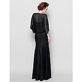 billiga mammas wraps-Sjalar Kvinno Wrap Bolero Skaka Kappor  Jackor Elegant Solskydd 3/4 Lång Ärm Chiffon Bröllops Gäst Wraps Med Ren Färg För Bröllop Vår klä dig för att imponera