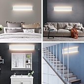 economico Luci per specchi-lightinthebox 1-luce 31/46/61cm applique da parete a led antiriflesso design opaco applique da parete per interni apparecchi in stile moderno luci della camera da letto del bagno 10w 16w 22w