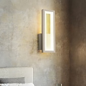 baratos Candeeiros de Parede de interior-lightinthebox 1-luz 32cm criativo led luzes de parede design retangular luzes de parede moderna sala de estar escritório alumínio parede luz ip65 220-240v 16 w