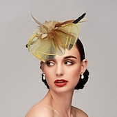 cheap Fascinators-Feather / Net Headbands / Fascinators Kentucky Derby Hat with 1 Piece Wedding / Party / Evening / Tea Party Headpiece
