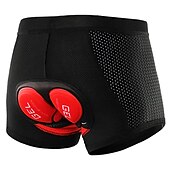 baratos Roupa interior masculina e Camada Base-Arsuxeo Homens Roupa interior de ciclismo Calções de bicicleta Shorts acolchoados 3D Moto Shorts Roupa Íntima Shorts acolchoados / camurça Modelagem Race Fit ideal para corrida Ciclismo de Montanha