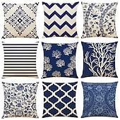 cheap Geometric Style-Geometric Art Double Side Cushion Cover 9PC Soft Decorative Square Throw Pillow Cover Cushion Case Pillowcase for Bedroom Livingroom Superior Quality Machine Washable Indoor Cushion for Sofa Couch Bed Chair